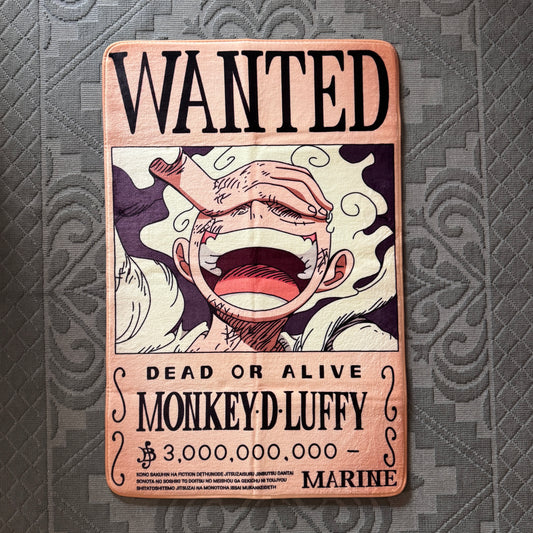 Luffy Wanted Poster Rug