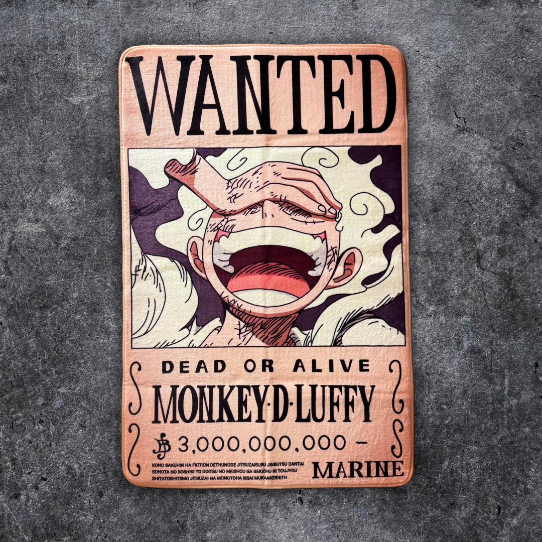 Luffy Wanted Poster Rug