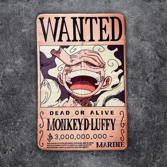 Luffy Wanted Poster Rug